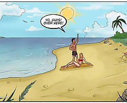 beach cartoon porn 2