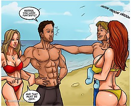 beach cartoon porn 3