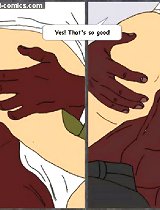 Interracial cartoon porn in elevator