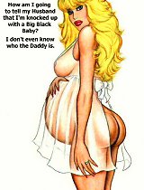 Two black cocks cartoon rape one white pussy