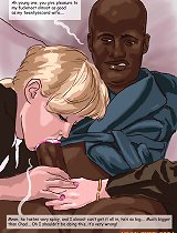 Two white schoolgirls want to taste big black dick Kinky Jimmy interracial comix