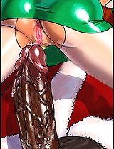 John Persons porn. Black Santa and blondy stupid girl