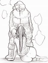 The gift for Santa in the anime comics