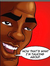 Interracial cartoons. Hurry up and fill my tight white ass with that big black cock