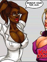 Hot doctor has a look at massive boobs of his sexy client in comic xxx procedure and turns her thrilled!